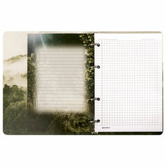 Тетрадь на кольцах А5 160&times;212 мм, 120 листов, картон, матовая ламинация, клетка, BRAUBERG, &laquo;Nature&raquo;, 404728