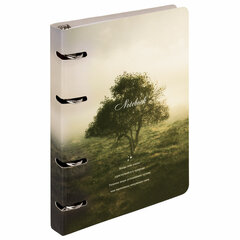 Тетрадь на кольцах А5 160&times;212 мм, 120 листов, картон, матовая ламинация, клетка, BRAUBERG, &laquo;Nature&raquo;, 404728