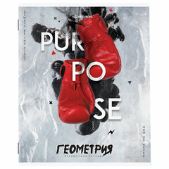 Тетрадь предметная &laquo;SPORT CLUB&raquo; 48 л., обложка картон, ГЕОМЕТРИЯ, клетка, подсказ, BRAUBERG, 404799