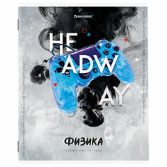 Тетрадь предметная &laquo;SPORT CLUB&raquo; 48 л., обложка картон, ФИЗИКА, клетка, подсказ, BRAUBERG, 40480