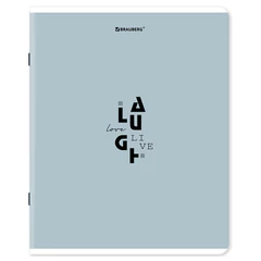 Тетради ДЭК А5 48 л. КОМПЛЕКТ 5 шт. BRAUBERG скоба, клетка, матовая ламинация, &laquo;Однотонный_Пастель_2&raquo;, 404924