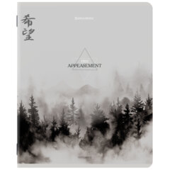 Тетради ДЭК А5 48 л. КОМПЛЕКТ 5 шт. BRAUBERG скоба, клетка, матовая ламинация, CALM NATURE, 404951
