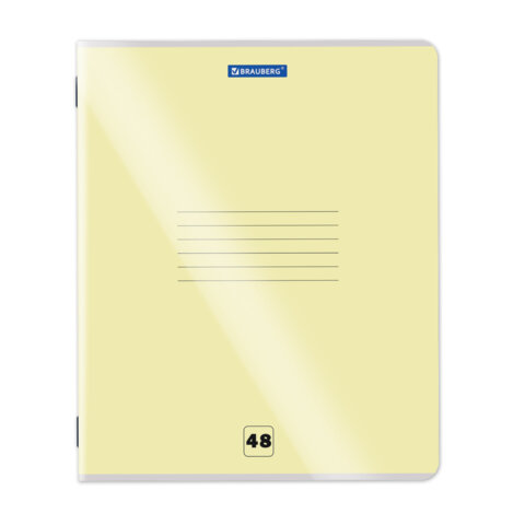 Тетрадь пластиковая обложка (прозрачная) А5, 48 листов, скоба, клетка, BRAUBERG "Smart Cover", АССОРТИ (микс в спайке), 405041 - фото 5