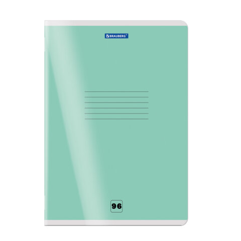 Тетрадь пластиковая обложка (прозрачная) А4, 96 листов, скоба, клетка, BRAUBERG "Smart Cover", АССОРТИ (микс в спайке), 405042 - фото 2