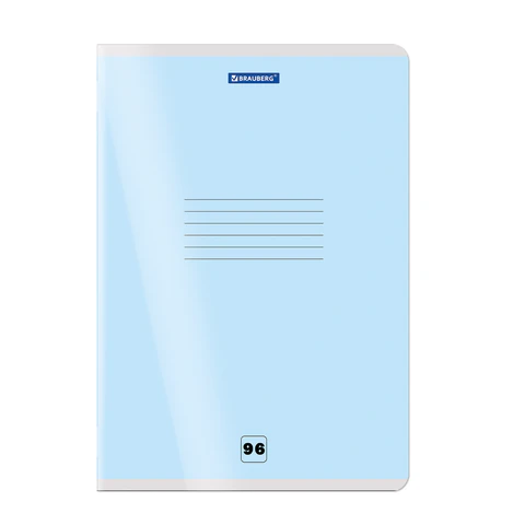 Тетрадь пластиковая обложка (прозрачная) А4, 96 листов, скоба, клетка, BRAUBERG "Smart Cover", АССОРТИ (микс в спайке), 405042 - фото 3