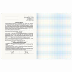 Тетрадь предметная VINTAGE 48 л., SoftTouch, ИНФОРМАТИКА, клетка, подсказ, BRAUBERG, 405154