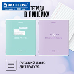 Тетради предметные, КОМПЛЕКТ 12 ПРЕДМЕТОВ, 48 л., обложка картон, BRAUBERG "CREATIVE", 405166