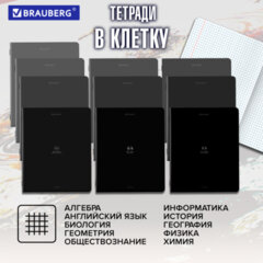 Тетради предметные, КОМПЛЕКТ 12 ПРЕДМЕТОВ, 48 л., SoftTouch, BRAUBERG "РИТМ", 405181