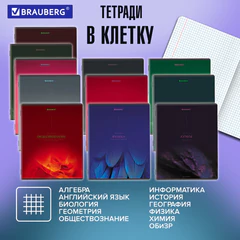Тетради предметные, КОМПЛЕКТ 13 ПРЕДМЕТОВ, 48 л., SoftTouch, BRAUBERG "PEACEFUL", 405182