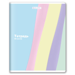 Тетрадь А5 48 л. BRAUBERG скоба, клетка, выборочный лак, &laquo;PASTEL&raquo;, 405189