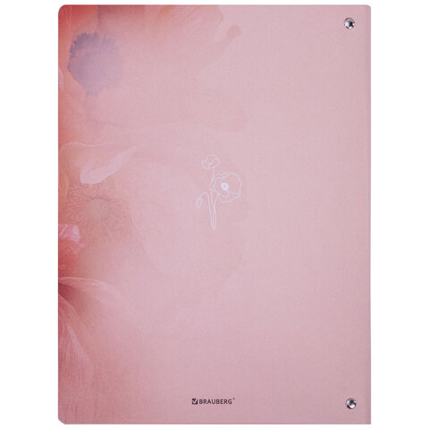 Тетрадь на кольцах БОЛЬШАЯ А4, 240х310 мм, 120 л., под кожу, BRAUBERG VISTA, "Bloom", 405205 - фото 9