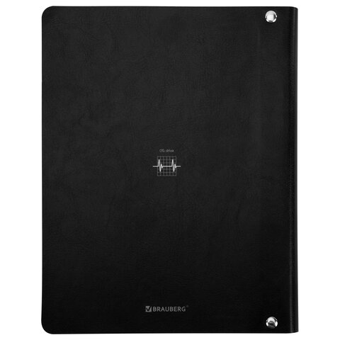 Тетрадь на кольцах А5, 175х215 мм, 120 л., под кожу, BRAUBERG VISTA, "Rhythm", 405213