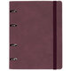 Тетрадь на кольцах А5, 180х220 мм, 120 л., под кожу, на резинке, BRAUBERG ELEGANT, бургунди, 405245