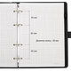Тетрадь на кольцах А5, 180х220 мм, 120 л., под кожу soft-touch, застежка, BRAUBERG SHADE, черный, 405246