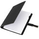 Тетрадь на кольцах А5, 180х220 мм, 120 л., под кожу soft-touch, застежка, BRAUBERG SHADE, черный, 405246