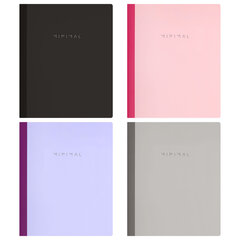 Тетрадь А5 96 л. BRAUBERG, на сшивке с корешком, клетка, обложка картон, &laquo;Minimal&raquo;, 405287