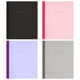 Тетрадь А5 96 л. BRAUBERG, на сшивке с корешком, клетка, обложка картон, "Minimal", 405287