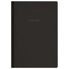 Тетрадь ДЭК А4 96 л. BRAUBERG на сшивке с корешком, клетка, &laquo;Minimal Black&raquo;, 405293