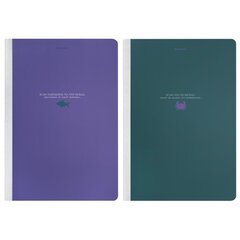 Тетради ДЭК А4 96 л. КОМПЛЕКТ 2 шт., BRAUBERG, на сшивке с корешком, клетка, &laquo;Monocolor&raquo;, 405298