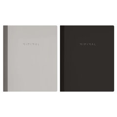 Тетради ДЭК А5 96 л. КОМПЛЕКТ 2 шт., BRAUBERG, на сшивке с корешком, клетка, &laquo;Minimal Classic&raquo;, 405305