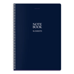Тетрадь А4, 96 л., BRAUBERG, гребень, клетка, матовая ламинация, &laquo;NoteBookMono&raquo; (микс в спайке), 405315