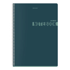 Тетрадь А4, 96 л., BRAUBERG, гребень, клетка, матовая ламинация, &laquo;NoteColor&raquo; (микс в спайке), 405316