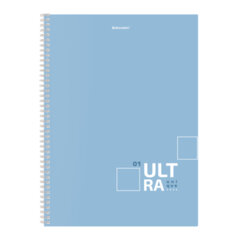 Тетрадь А4, 96 л., BRAUBERG, гребень, клетка, матовая ламинация, &laquo;UltraTone&raquo; (микс в спайке), 405317