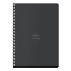 Тетрадь А4, 96 л., BRAUBERG, гребень, клетка, матовая ламинация, &laquo;Ритм&raquo; (микс в спайке), 405321