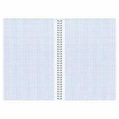 Тетрадь А4, 96 л., BRAUBERG, гребень, клетка, матовая ламинация, &laquo;Ритм&raquo; (микс в спайке), 405321