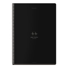 Тетрадь А4, 96 л., BRAUBERG, гребень, клетка, матовая ламинация, &laquo;Ритм&raquo; (микс в спайке), 405321