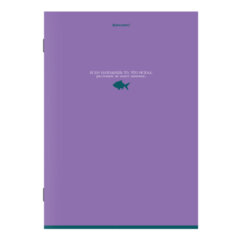 Тетрадь А4, 96 л., BRAUBERG, скоба, клетка, глянцевый лак, &laquo;Monocolor&raquo;, (микс в спайке), 405322