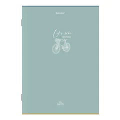 Тетрадь А4, 96 л., BRAUBERG, скоба, клетка, глянцевый лак, &laquo;Pastel&raquo;, (микс в спайке), 405323