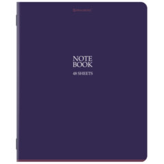 Тетрадь А5, 48 л., BRAUBERG, скоба, клетка, SoftTouch, &laquo;NoteBookMono&raquo;, (микс в спайке), 405325