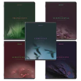 Тетрадь А5, 48 л., BRAUBERG, скоба, клетка, SoftTouch, "Peaceful", (микс в спайке), 405327