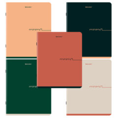 Тетрадь А5, 48 л., BRAUBERG, скоба, клетка, SoftTouch, &laquo;Минимал_Цвет&raquo;, (микс в спайке), 405329