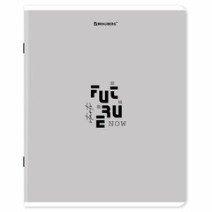Тетрадь А5, 48 л., BRAUBERG, скоба, клетка, матовая ламинация, &laquo;Однотонный_Пастель_2&raquo;, (микс в спайке), 405336