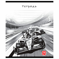 Тетрадь 12 л. ПЗБМ, клетка, выборочный лак, &laquo;Гран-при&raquo; (микс в спайке), 13904