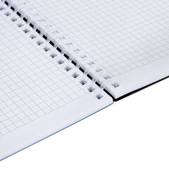 Тетрадь обложка пластик, А4 80 л., гребень мягкий (силиконовый), клетка, BRAUBERG, синий, 405356