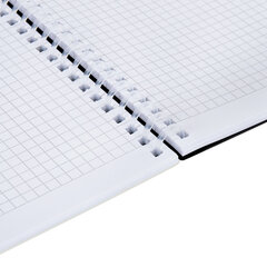 Тетрадь обложка пластик, А5 80 л., гребень мягкий (силиконовый), клетка, BRAUBERG, бежевый, 405358