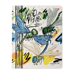 Тетрадь А5 48 л. АЛЬТ скоба, клетка, матовая ламинация, "MACRO NATURE" (5 видов), 7-48-1340