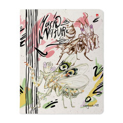 Тетрадь А5 48 л. АЛЬТ скоба, клетка, матовая ламинация, "MACRO NATURE" (5 видов), 7-48-1340