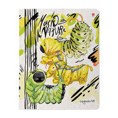 Тетрадь А5 48 л. АЛЬТ скоба, клетка, матовая ламинация, "MACRO NATURE" (5 видов), 7-48-1340