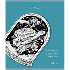 Тетрадь А5 48 л., ПЗБМ скоба, клетка, Soft-Touch, брайль, &laquo;Внутренний мир&raquo; (микс в спайке), 23409