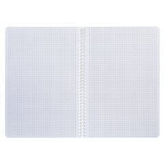 Тетрадь А4 80 л,. HATBER, гребень, клетка, Soft-touch ламинация, &laquo;Mist&raquo; (микс в спайке), 090095