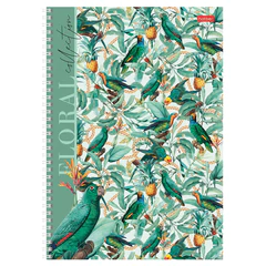 Тетрадь А4 80 л., HATBER, гребень, клетка, матовая ламинация, &laquo;Floral collection&raquo; (микс в спайке), 082972