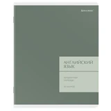 Тетрадь предметная MonoPastel 48 л., пластиковая обложка, АНГЛИЙСКИЙ ЯЗЫК, клетка, подсказ, BRAUBERG, 405503