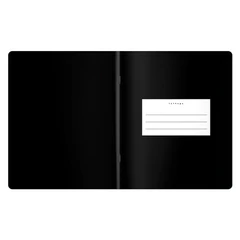 Тетрадь предметная BLACK MODE 48 л., пластиковая обложка, ЛИТЕРАТУРА, линия, подсказ, BRAUBERG, 405522
