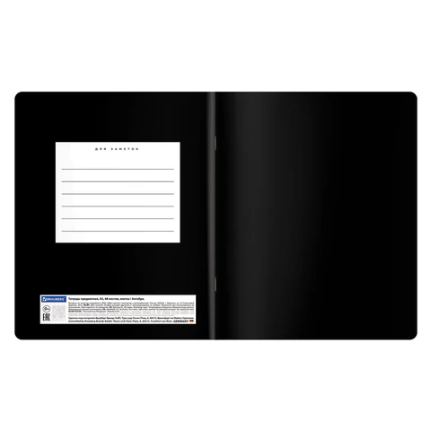 Тетради предметные, КОМПЛЕКТ 12 ПРЕДМЕТОВ 48 л., пластиковая обложка, BRAUBERG "BLACK MODE", 405541 - фото 5