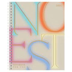 Тетрадь А5 96 л. HATBER гребень, клетка, матовая ламинация, 3D-фольга, &laquo;Notes&raquo; (микс в спайке), 090317