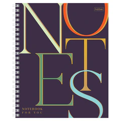 Тетрадь А5 96 л. HATBER гребень, клетка, матовая ламинация, 3D-фольга, &laquo;Notes&raquo; (микс в спайке), 090317